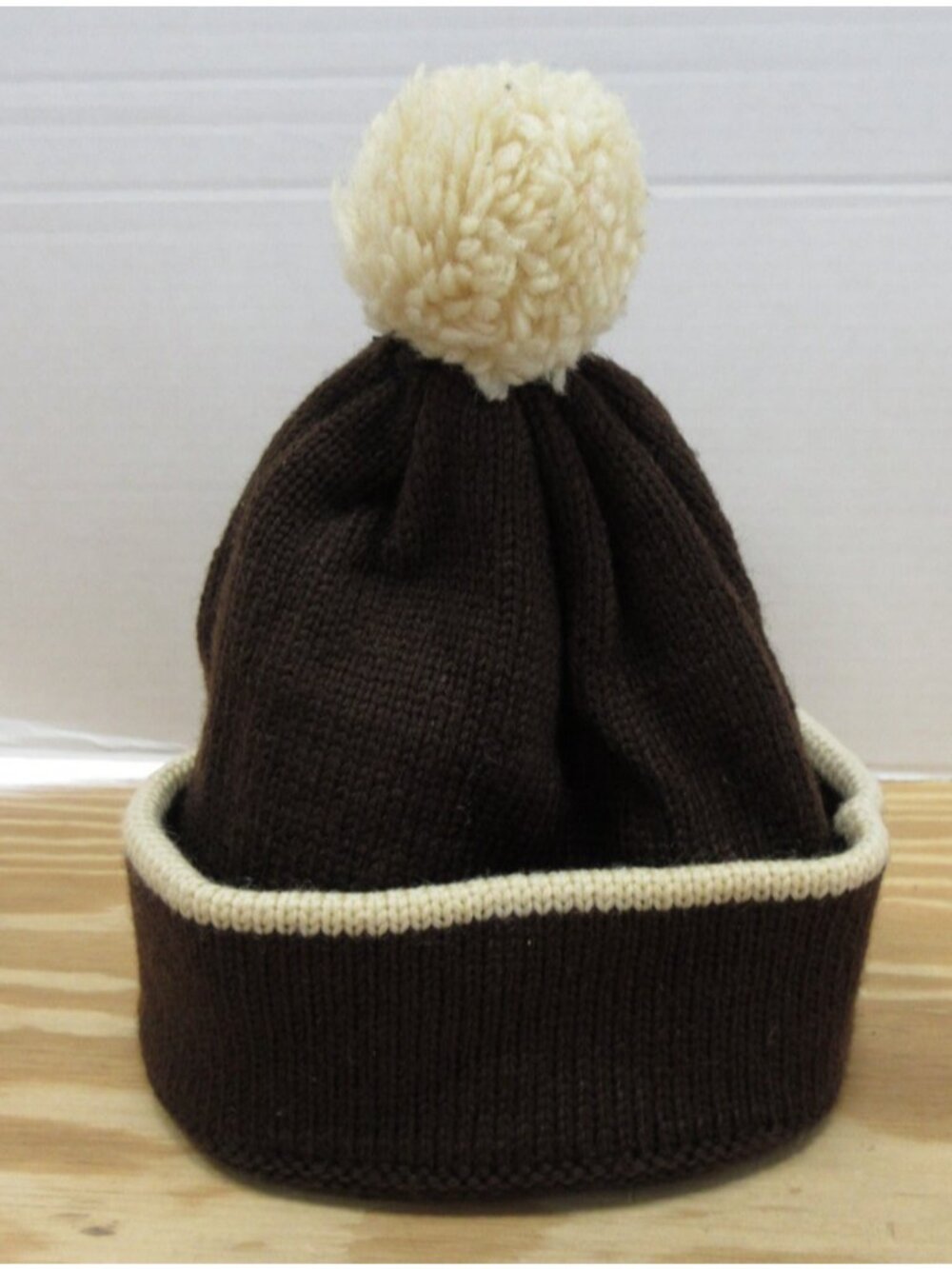 VGT Moriarty Hat Cap Wool Beanie Knit Pom Ribbed Handmade Vermont 80s